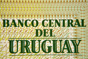 20 peso urugwajskie, banknot  w przybliżeniu ,20 Uruguayan pesos, approximate banknote