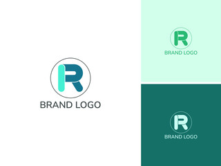 ILLUSTRATION ABSTRACT ELEMENT LETTER R LOGO DESIGN VECTOR ICON