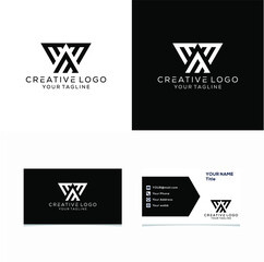 creative letter m logo design vector