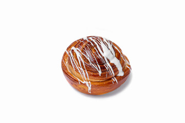 Sweet bun with white icing