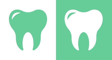 healthy tooth vector icon.Tooth icon, Teeth sign. Dental care logo, Dental clinic icon. Vector flat illustration