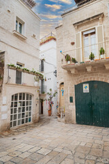 Fototapeta premium typical picturesque alley of Polignano a mare