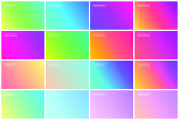 Obraz premium Abstract creative concept vector multicolor blurred background set. For Web and Mobile Applications, illustration template design, business infographic and social media, modern decoration. EPS 10