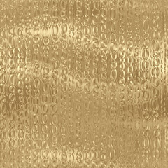 Gold foil seamless pattern, golden texture, metal background 3D