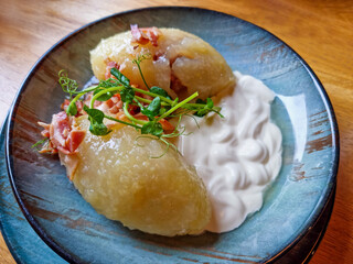 Dish of Lithuanian cuisine, Ceppelins - Zeppelins © DBA