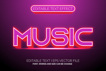 music text effect, editable music and party text style 