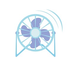 electric fan. table fan. vector illustration on white background