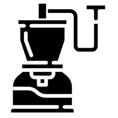 COFFEE GRINDER glyph icon,linear,outline,graphic,illustration
