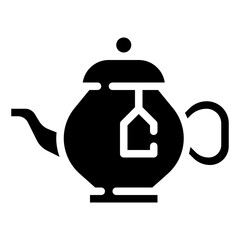 TEA POT glyph icon,linear,outline,graphic,illustration