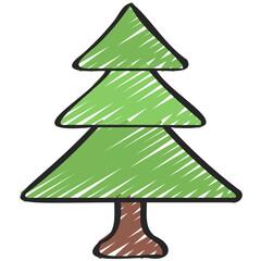 Triangle Shaped Tree Icon