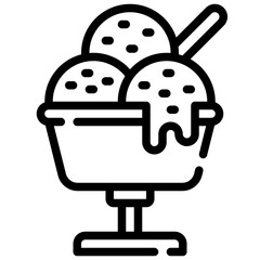 ICE CREAM line icon,linear,outline,graphic,illustration