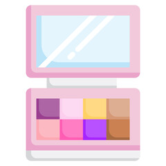 EYE SHADOW flat icon,linear,outline,graphic,illustration