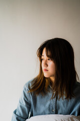 寝起きの彼女