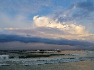 clouds over the sea