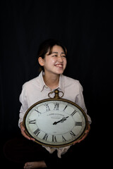 ヴィンテージ時計と古着女子