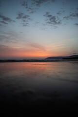 Sunset at Moroccan beach, Africa