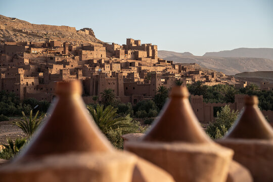 Sunrise in Ajt Bin Haddu, UNESCO city nearby Ouarzazate, Morocco, Africa.