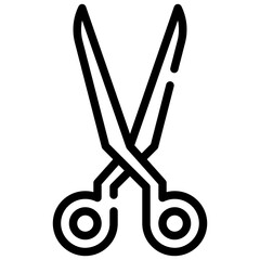 SCISSORS line icon,linear,outline,graphic,illustration
