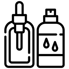 SERUM line icon,linear,outline,graphic,illustration