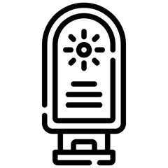 SUN CREAM line icon,linear,outline,graphic,illustration