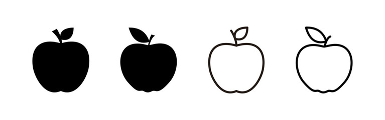 Apple icon vector. Apple sign and symbols for web design.