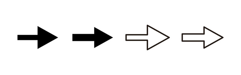 Arrow icon vector. Arrow sign and symbol for web design.