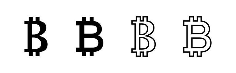 Obraz premium Bitcoin icon vector. bitcoin sign and symbol. payment symbol. cryptocurrency logo