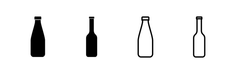 Bottle icon vector. bottle sign and symbol