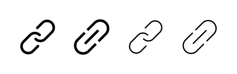 Link icon vector. Hyperlink chain sign and symbol