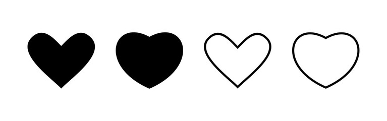 Love icon vector. Heart sign and symbol. Like icon vector.