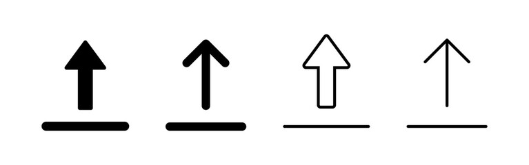 Upload icon vector. load data sign and symbol