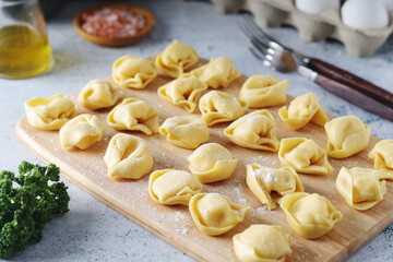 Tortellini - dumplings typical dish from Italian cuisine