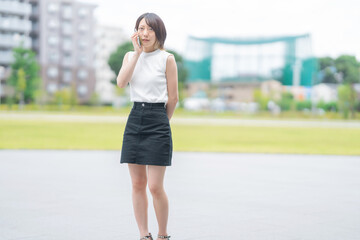 スマートフォン女性