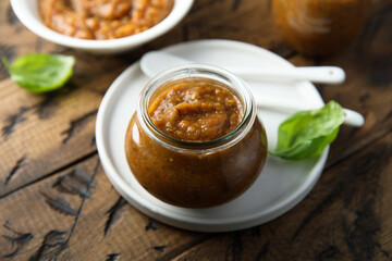 Traditional homemade roasted vegetables dip