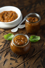 Traditional homemade roasted vegetables dip