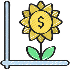 Naklejka premium Financial Growth Icon