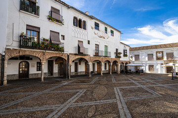 Obraz premium Small Square, Plaza Chica in Zafra, province of Badajoz, Extremadura, Spain