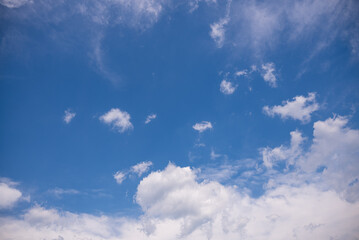 青空が大空に広がる初夏の空