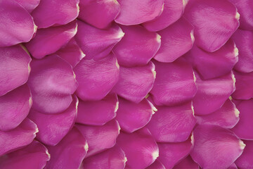 beautiful pink rose petals laid in a pattern