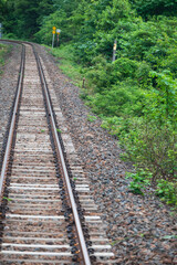 東北の山間を走るローカル線