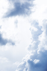 Beautiful texture of clouds float across the blue sky