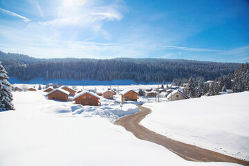 Chalets de lamoura, jura, 39 , franche comté