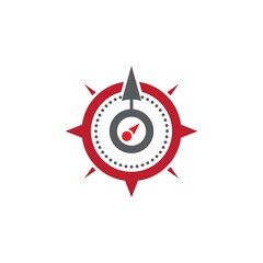 Compass logo template vector icon