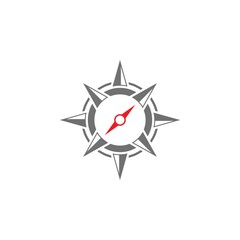 Compass logo template vector icon