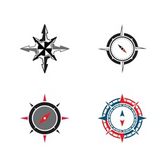 Fototapeta na wymiar Compass logo template vector icon