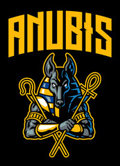 Anubis of Egyptian God Mascot logo