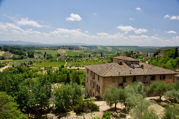 Landscape near San Gimignano