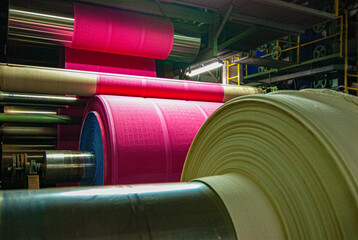 Ready-made fabrics manufactured on textile industry looms