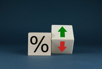 Percent up or down. The cubes form the Percent up or down expression.