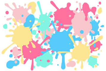 ベクター素材_ペンキ_パステルカラー